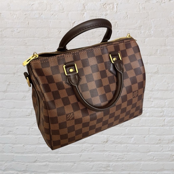 Like 🆕 Louis Vuitton Speedy Bandouliere 25 Damier ebene handbag with lock - Picture 1 of 17